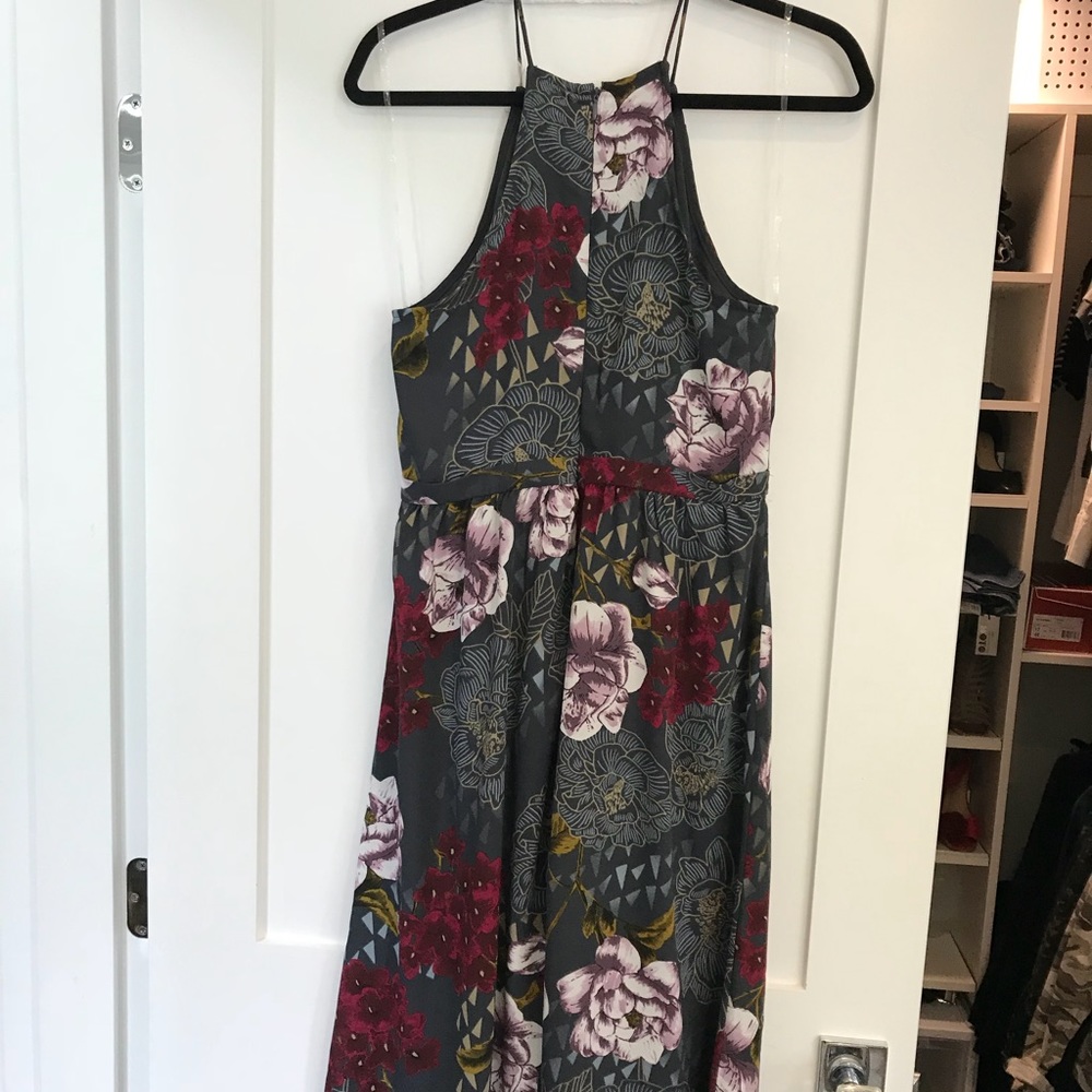 Everly Floral High Neck Dress
